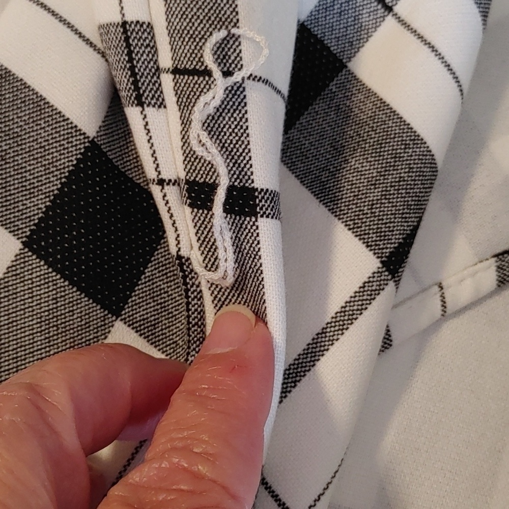 NWT Le Chateau Plaid Waterfall Collar Blazer Jacket - Picture 10 of 12